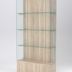 Витрина АСТЕРИЯ №129 (без дверок, задняя стенка - ДСП), Дуб Сонома