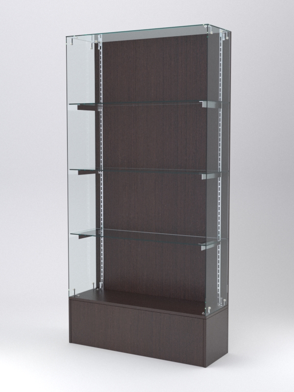 Витрина АСТЕРИЯ №129 (без дверок, задняя стенка - ДСП), Дуб Венге