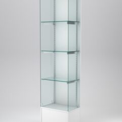 Витрина АСТЕРИЯ №130 (без дверки, задняя стенка - ДСП), Белый