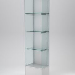 Витрина АСТЕРИЯ №130 (без дверки, задняя стенка - ДСП), Серый