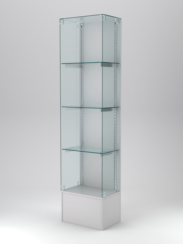 Витрина АСТЕРИЯ №130 (без дверки, задняя стенка - ДСП), Серый