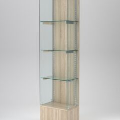 Витрина АСТЕРИЯ №130 (без дверки, задняя стенка - ДСП), Дуб Сонома