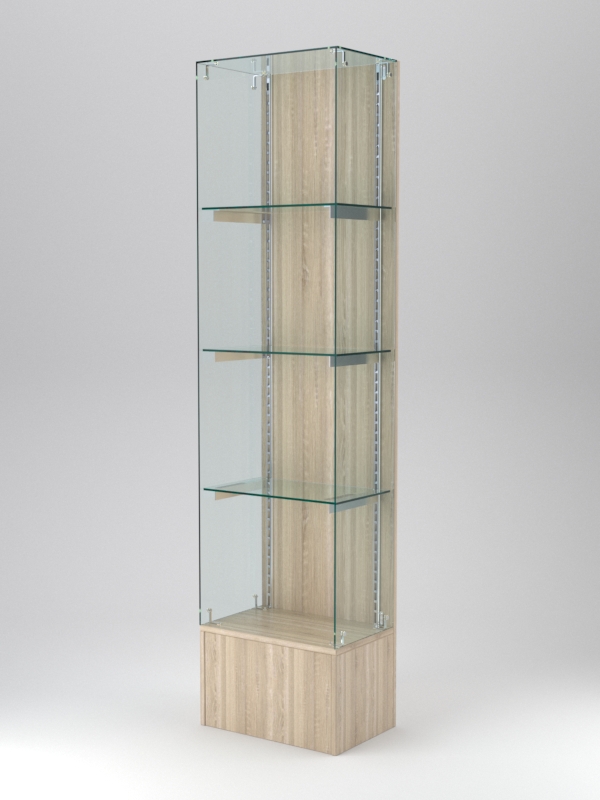 Витрина АСТЕРИЯ №130 (без дверки, задняя стенка - ДСП), Дуб Сонома