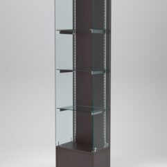 Витрина АСТЕРИЯ №130 (без дверки, задняя стенка - ДСП), Дуб Венге