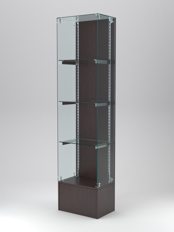 Витрина АСТЕРИЯ №130 (без дверки, задняя стенка - ДСП), Дуб Венге