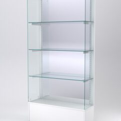 Витрина АСТЕРИЯ №131 (без дверок, задняя стенка - зеркало), Белый