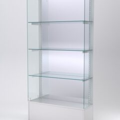 Витрина АСТЕРИЯ №131 (без дверок, задняя стенка - зеркало), Серый