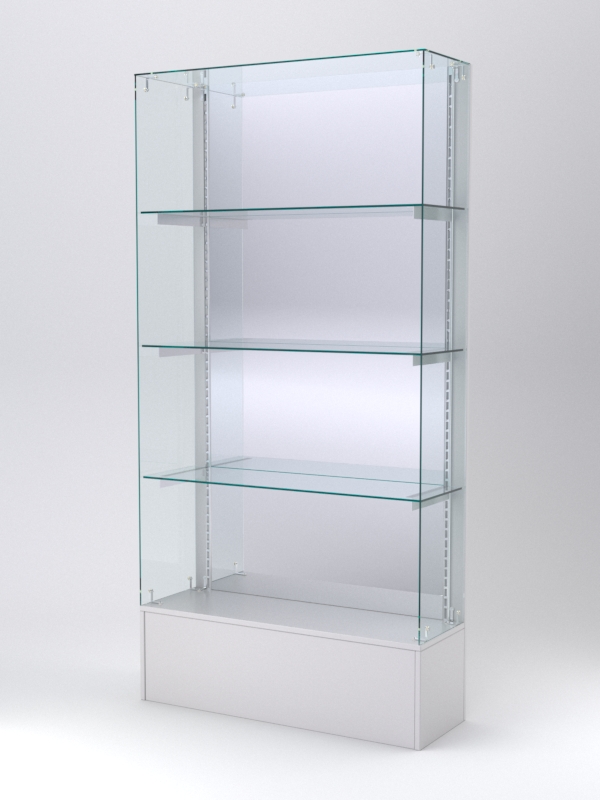 Витрина АСТЕРИЯ №131 (без дверок, задняя стенка - зеркало), Серый