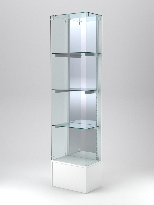 Витрина АСТЕРИЯ №132 (без дверки, задняя стенка - зеркало), Белый