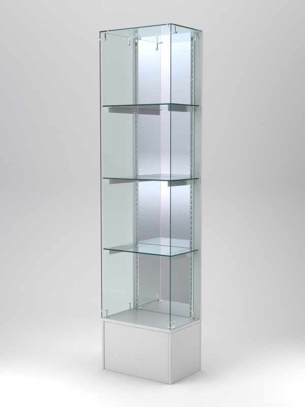 Витрина АСТЕРИЯ №132 (без дверки, задняя стенка - зеркало), Серый