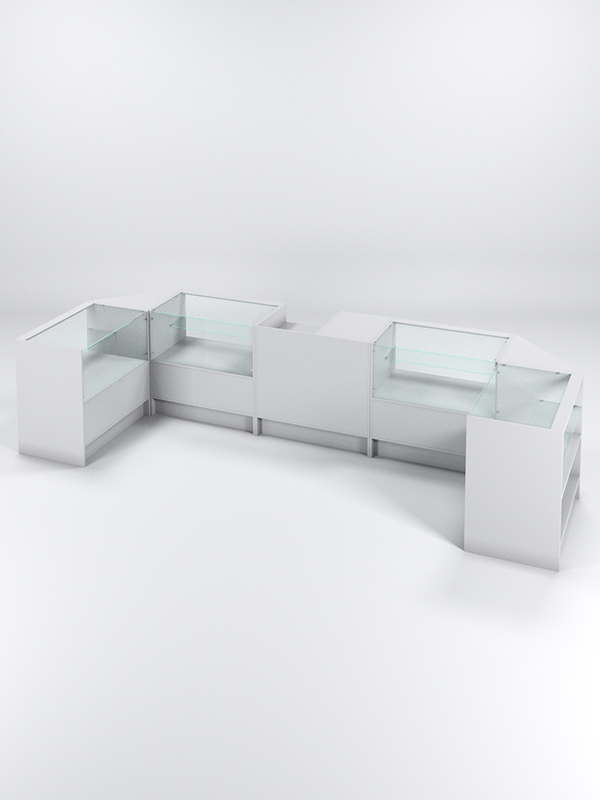 Торговый островок ЭКОНОМ №2, Серый