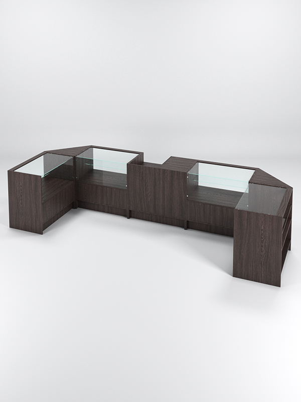 Торговый островок ЭКОНОМ №2, Дуб Венге