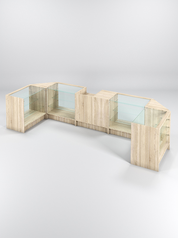 Торговый островок ЭКОНОМ №3, Дуб Сонома