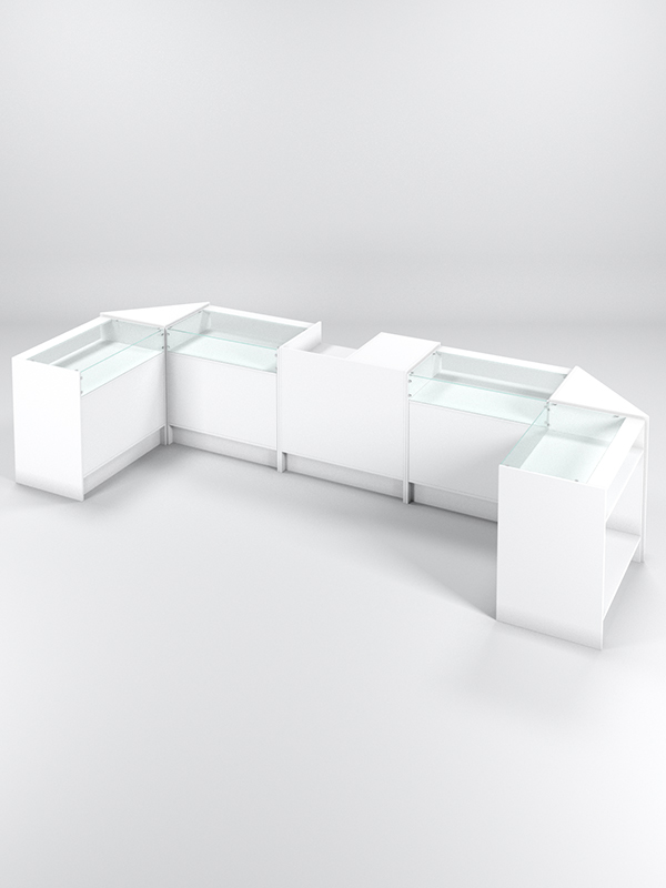 Торговый островок ЭКОНОМ №4, Белый