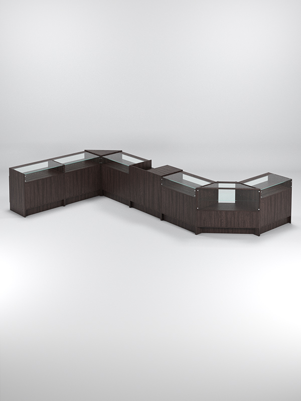 Торговый островок ЭКОНОМ №5, Дуб Венге