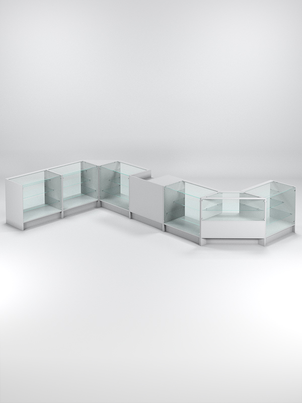 Торговый островок ЭКОНОМ №6, Серый