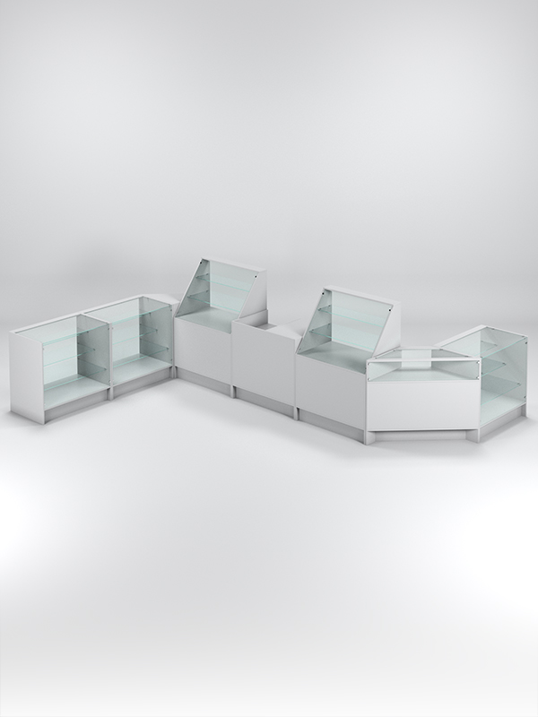 Торговый островок ЭКОНОМ №7, Серый