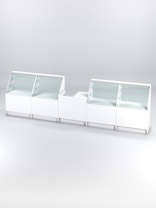 Торговый островок ЭКОНОМ №8, Белый