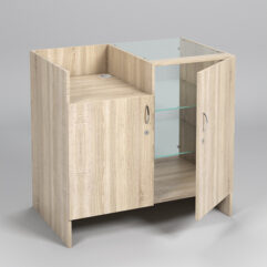 Прилавок под кассу ЭКОНОМ №7 (900мм) с дверкой, Дуб Сонома