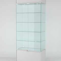 Витрина СИМВОЛ №1-1 (задняя стенка - стекло), Серый