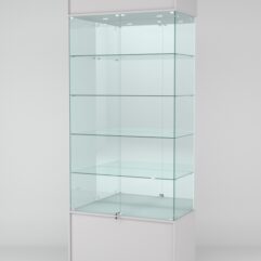 Витрина СИМВОЛ №1-2 (задняя стенка - зеркало), Серый