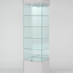 Витрина СИМВОЛ №2-2 (задняя стенка - зеркало), Серый