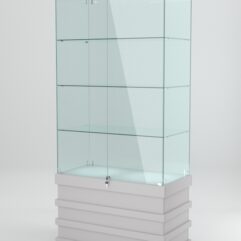 Витрина ФУРИЯ №1-1 (задняя стенка - стекло), Серый