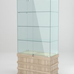 Витрина ФУРИЯ №1-1 (задняя стенка - стекло), Дуб Сонома