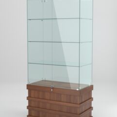 Витрина ФУРИЯ №1-1 (задняя стенка - стекло), Орех