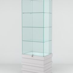 Витрина ФУРИЯ №2-1 (задняя стенка - стекло), Серый