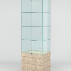 Витрина ФУРИЯ №2-1 (задняя стенка - стекло), Дуб Сонома