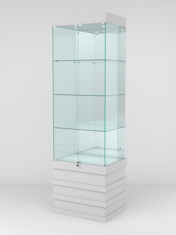 Витрина ФУРИЯ №2-2 (задняя стенка - зеркало), Серый