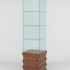 Витрина ФУРИЯ №3-1 (задняя стенка - стекло), Орех