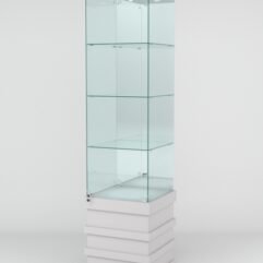 Витрина ФУРИЯ №3-2 (задняя стенка - зеркало), Серый