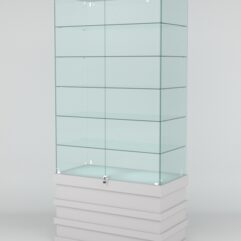 Витрина ФУРИЯ №4-1 (задняя стенка - стекло), Серый