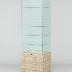 Витрина ФУРИЯ №5-1 (задняя стенка - стекло), Дуб Сонома