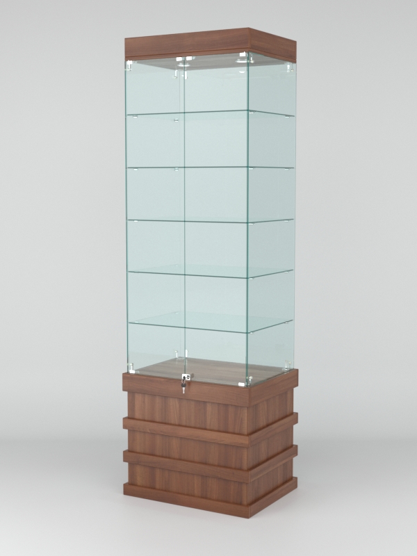 Витрина ФУРИЯ №5-1 (задняя стенка - стекло), Орех