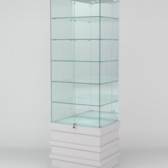 Витрина ФУРИЯ №5-2 (задняя стенка - зеркало), Серый