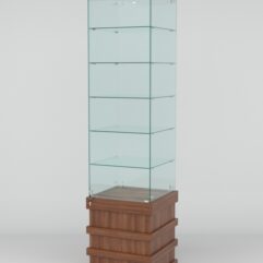 Витрина ФУРИЯ №6-1 (задняя стенка - стекло), Орех