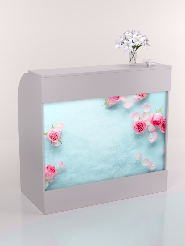 Ресепшн ПРЕЛЕСТЬ с фотопечатью, Серый