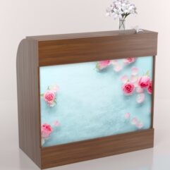 Ресепшн ПРЕЛЕСТЬ с фотопечатью, Орех