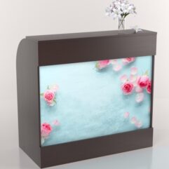 Ресепшн ПРЕЛЕСТЬ с фотопечатью, Дуб Венге