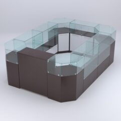 Торговый островок для косметики и парфюмерии ШАНЕЛЬ №1, Дуб Венге