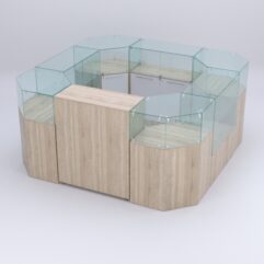 Торговый островок для косметики и парфюмерии ШАНЕЛЬ №2, Дуб Сонома