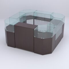 Торговый островок для косметики и парфюмерии ШАНЕЛЬ №2, Дуб Венге