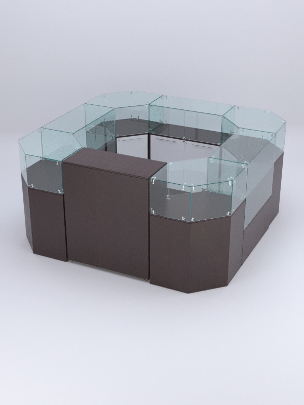 Торговый островок для косметики и парфюмерии ШАНЕЛЬ №2, Дуб Венге