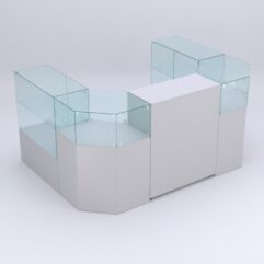 Торговый островок для косметики и парфюмерии ШАНЕЛЬ №3, Серый