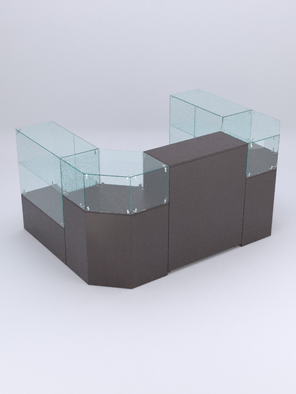 Торговый островок для косметики и парфюмерии ШАНЕЛЬ №3, Дуб Венге