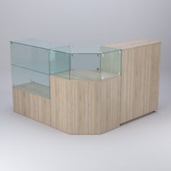 Торговый островок для косметики и парфюмерии ШАНЕЛЬ №4, Дуб Сонома