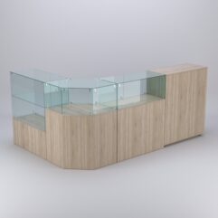 Торговый островок для косметики и парфюмерии ШАНЕЛЬ №5, Дуб Сонома